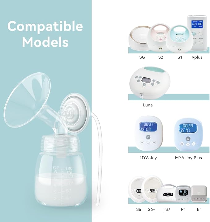 Breast Pump Accessories Kit - 21mm Flange Set Compatible - Image 2