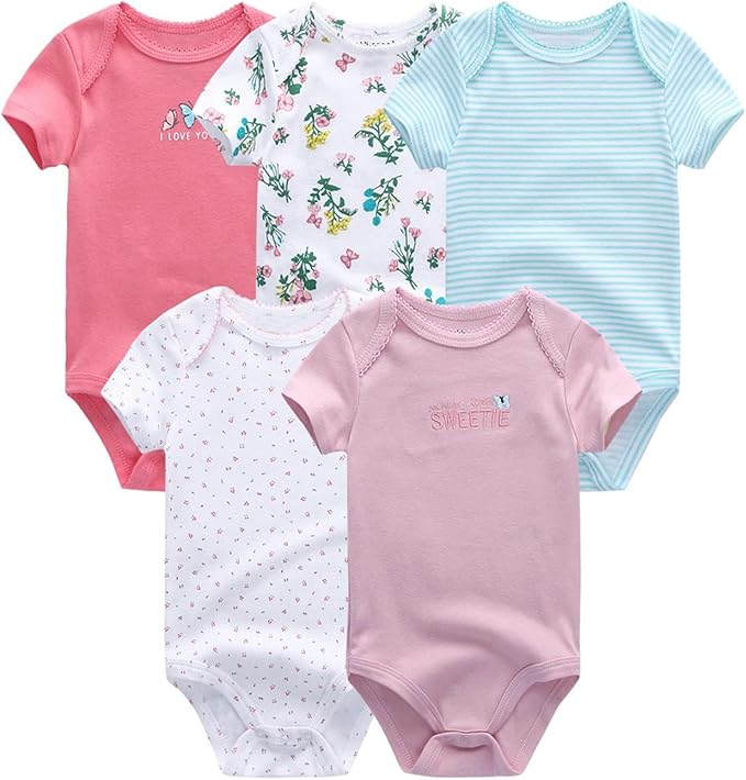 Newborn Layette Gift Set 27-Piece Baby Girl Clothes Bodysuits, Pants Essentials - Image 3