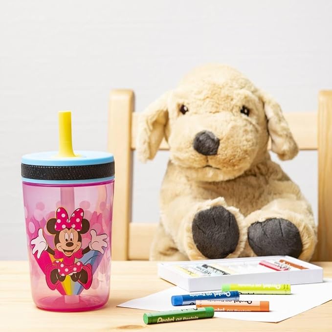 Zak Designs Disney Kelso Tumbler 15 oz Set Leak-Proof Screw-On Lid - Image 2