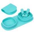 Silicone Foldable Novelty Dinner Plates, Baby Plates Travel Essential by YAHAA