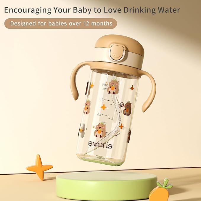 Evorie Tritan Spill Proof Toddler Straw Sippy Cup, 10 oz - Image 8
