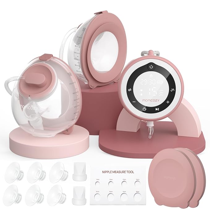 Momcozy Breast Pump V1 Pro Hospital-Grade, Hands-Free & Portable Wearable Pump by Momcozy
