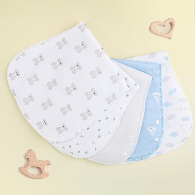 2-in-1 Burp Cloths and Baby Bibs - Image 6