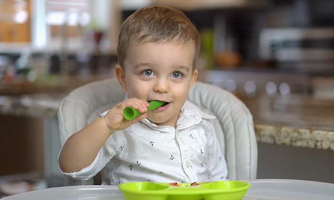 Olababy 2 Piece Baby Led Weaning Advanced Feeding Set, Includes Training Spoon - Image 3