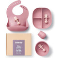 SAMiGO Silicone Baby Feeding Set, Baby Led Weaning Supplies, Suction Bowl Plate by SAMiGO