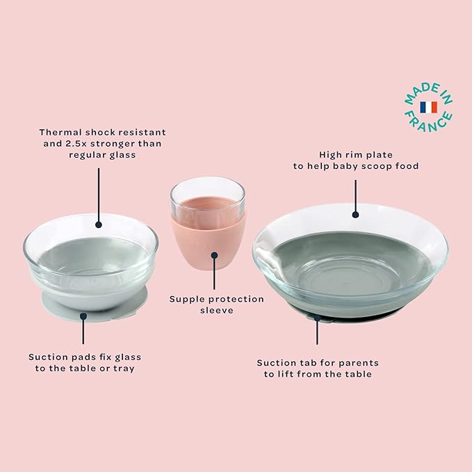 BEABA 3-Piece Glass Meal Set - Image 2