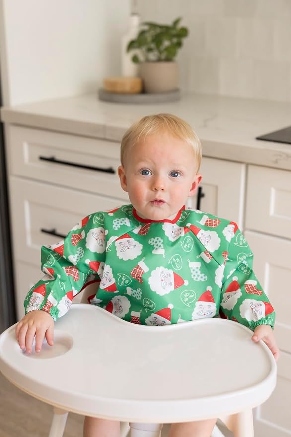 Tiny Twinkle Long Sleeve Bib for Babies & Toddlers – Waterproof Smock Bib for - Image 4
