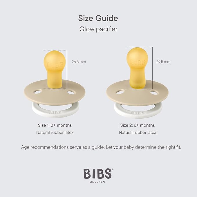 BIBS Pacifiers Colour Collection | Natural Rubber Baby Pacifier | Set of 2 - Image 2