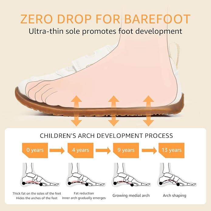Toddler Wide Toe Box Barefoot Shoes Boys Girls Sneakers Kids Tennis Shoes - Image 4