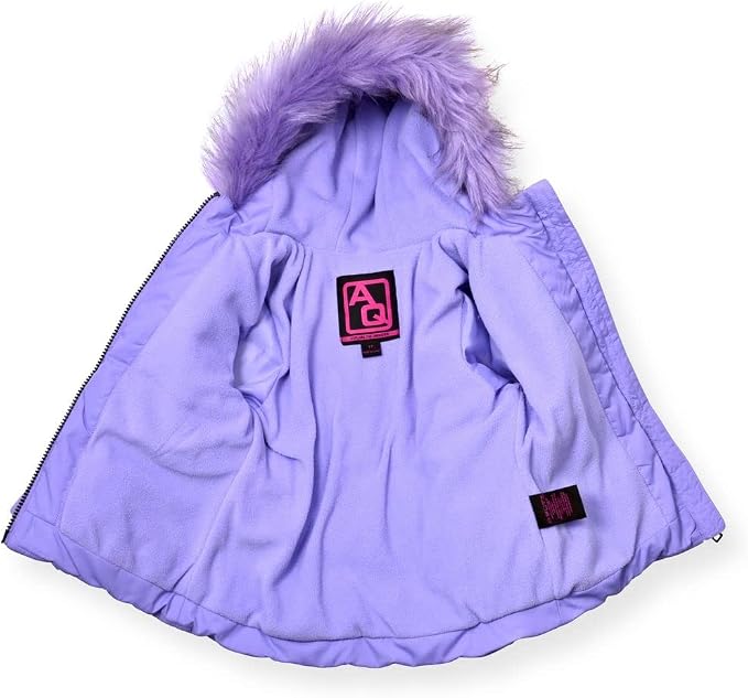 Arctic Quest Little Girls Bib Snow Pants and Ski Jacket Water-Resistant Snowsuit - Image 4