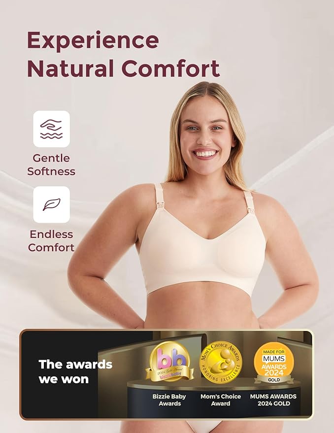 Momcozy Nursing Bras for Breastfeeding, YN21 Seamless Ultra Comfort Maternity - Image 3