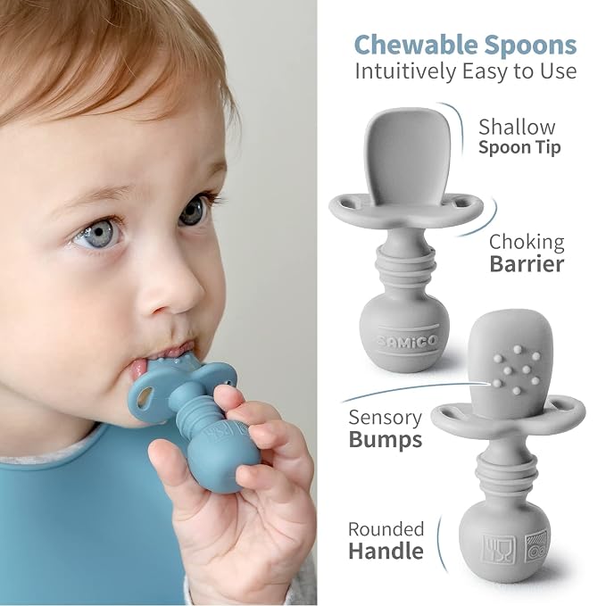 SAMiGO Silicone Baby Feeding Set, Baby Led Weaning Supplies, Suction Bowl Plate - Image 5