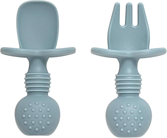 Baby Spoons and Forks Feeding Set, 6 Pack Silicone First Stage Self Feeding - Image 4