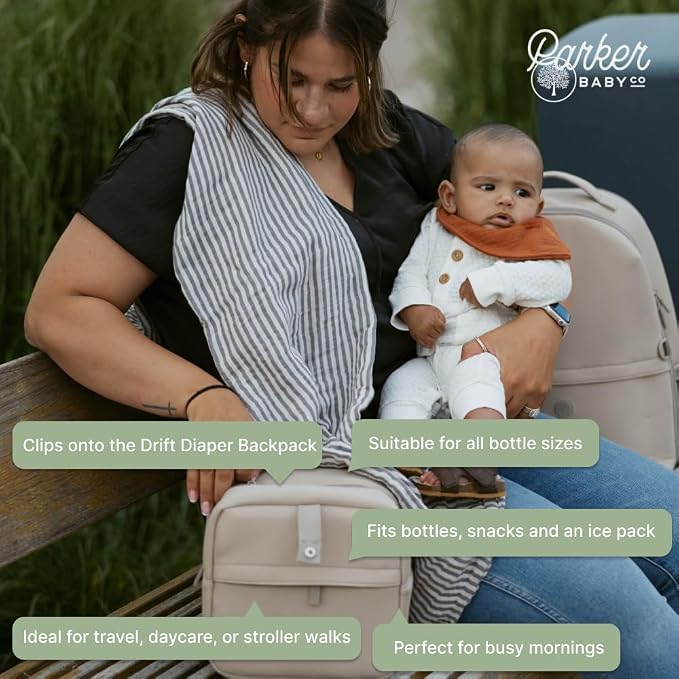 Parker Baby Drift Neoprene Insulated Baby Bottle Cooler | Soft & Waterproof - Image 6