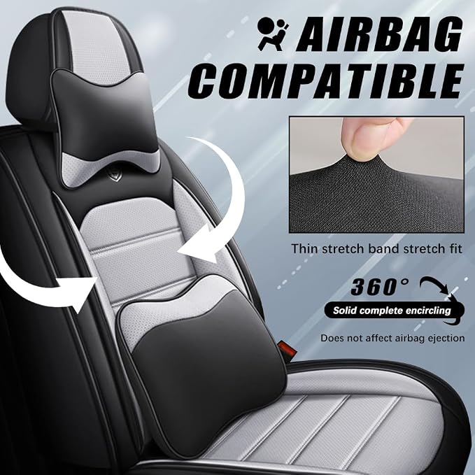 Leather Seat Cover for Ford Edge 2010-2026, Waterproof Soft Seat Covers - Image 3