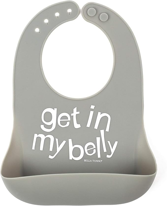 Baby Bib for Eating by Bella Tunno, Waterproof Silicone Bib by BellaTunno