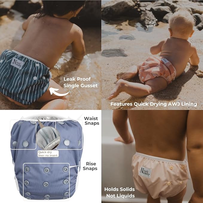 Nora's Nursery Reusable Swim Diapers and Wet Bag - Image 7