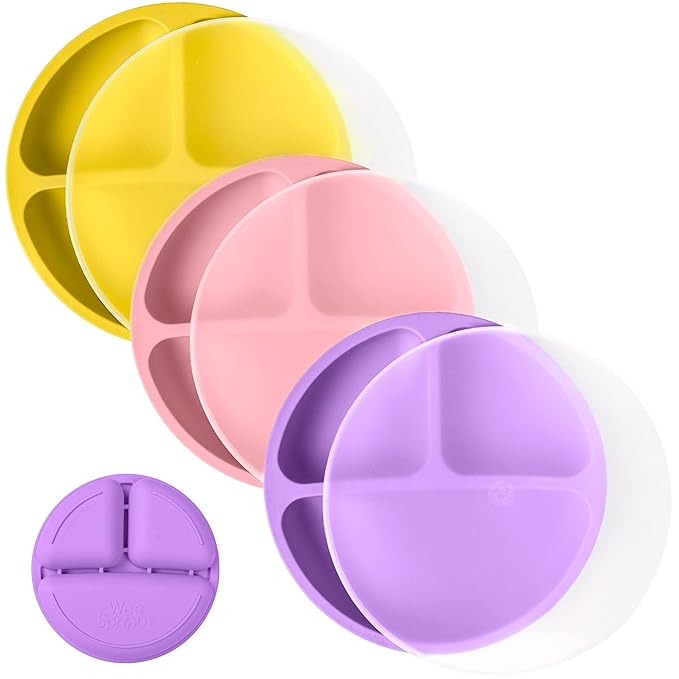 WeeSprout Silicone Plates with Lids by WeeSprout