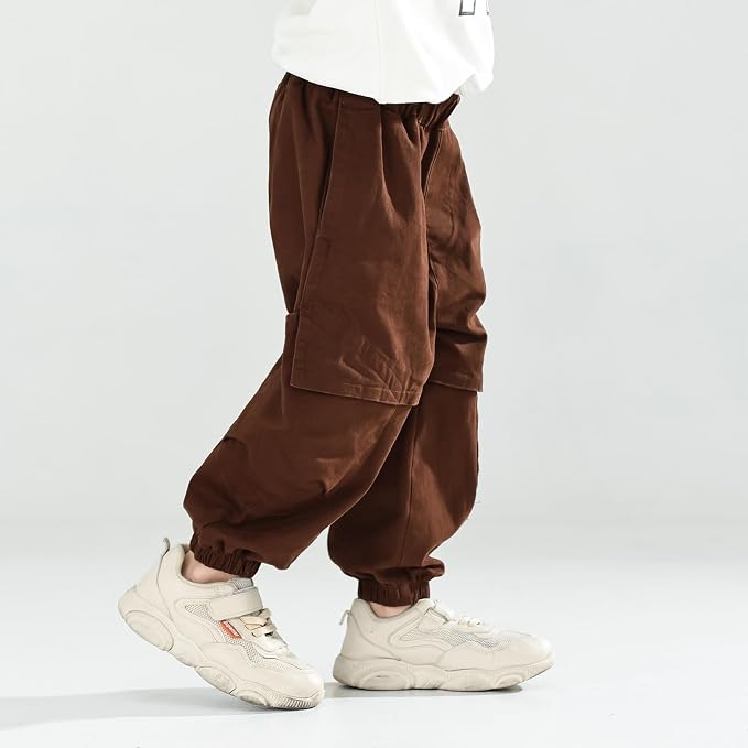 MINI PANDA Toddler Pants Boys& Girls, Relaxed Stretch Twill Toddler Casual Pants - Image 5