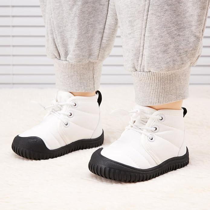 BMCiTYBM Toddler Baby Winter Snow Boots Boy Girl Faux Fur Warm Non Slip First - Image 2