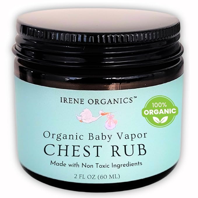 Irene Organics Organic Baby Vapor Chest Rub Clean Vapo Rub Made by IreneOrganics