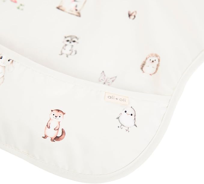 Ali+Oli Smock Bibs for Babies, BPA-Free Oeko-Tex Certified, Waterproof Baby - Image 3