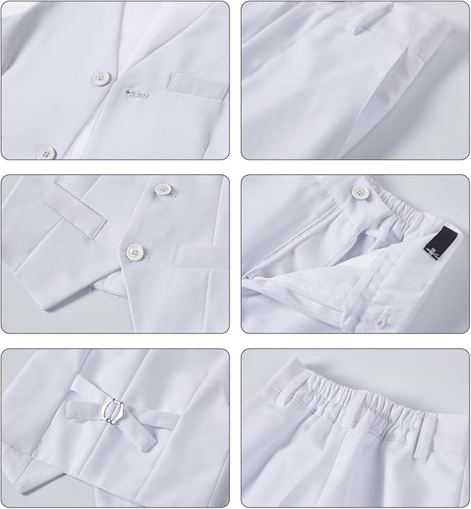 Boys Vest Set Formal Dress Suits Wedding Outfit Dresswear - Image 5
