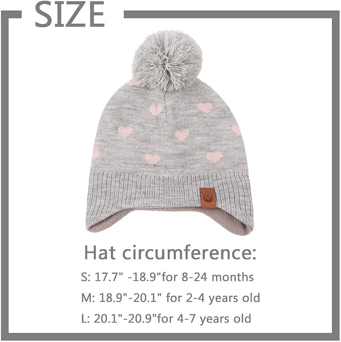 JANGANNSA Knitted Baby Hat Scarf Set Winter Warm Boys Girls Beanie Fleece - Image 6