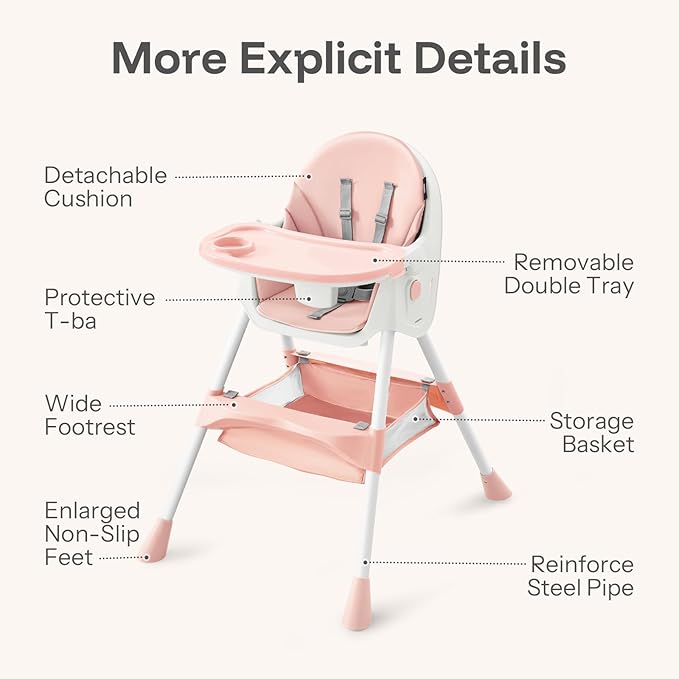 HARPPA 6-in-1 Convertible Baby High Chair - Image 2