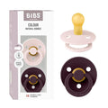 BIBS Colour Pacifier 2-Pack, BPA Free, Round Nipple. Natural Rubber Latex by BIBS