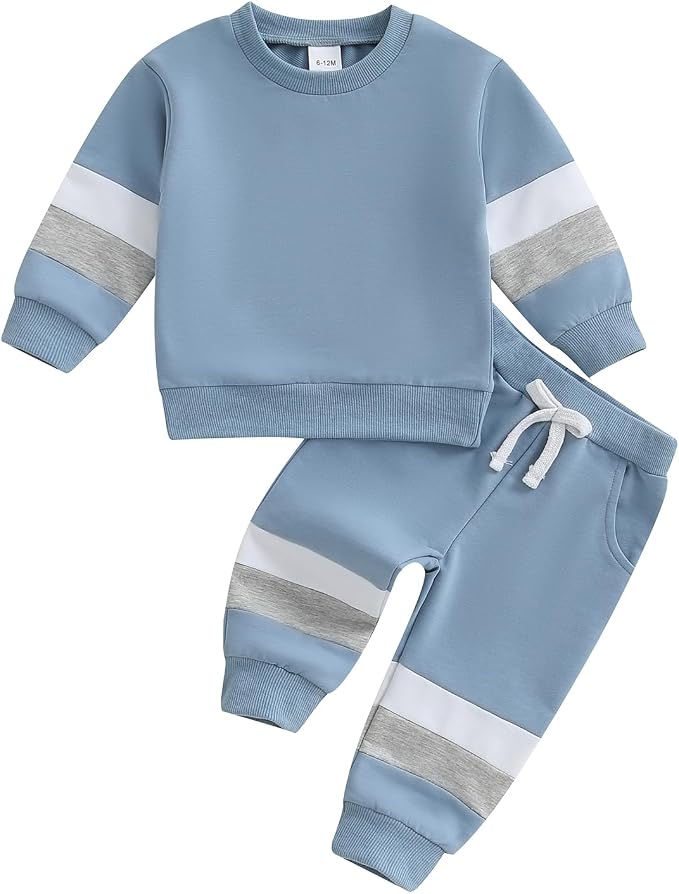 Kuriozud Toddler Baby Boy Fall Winter Clothes Long Sleeve Crewneck Pullover by Kuriozud