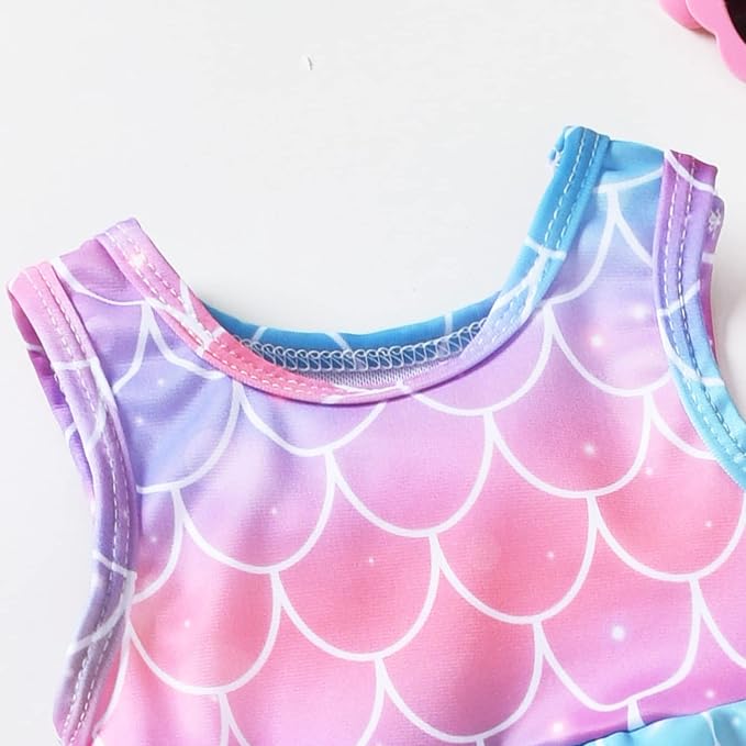 Aalizzwell Toddler Baby Girl Bathing Suit Two Piece Swimsuit Bikini Beach Wear - Image 3