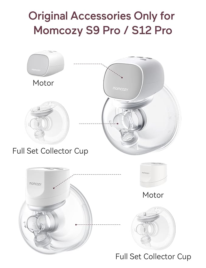 Momcozy Original S9 Pro/S12 Pro Replacement Accessories, Only Compatible - Image 3
