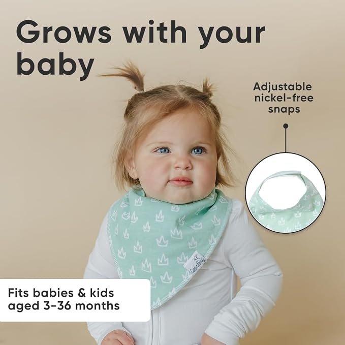 Copper Pearl 4 Pack Soft Cotton Baby Bibs - Image 5