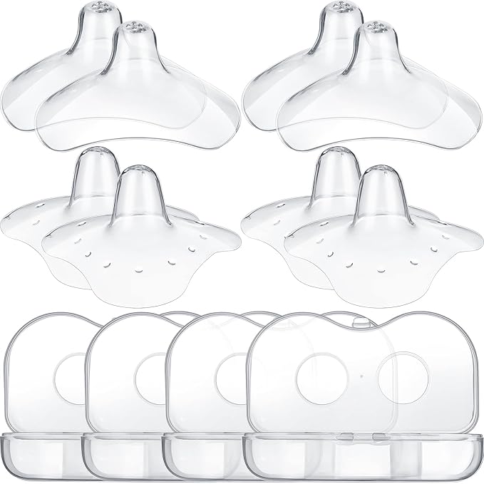 Nuanchu 8 Pcs Nipple Shields for Nursing Newborn Breastfeeding 20 mm 15 mm by Nuanchu
