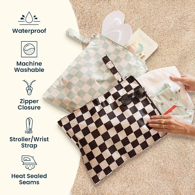 Tiny Twinkle Wet Dry Bag – 2 Pack Reusable Waterproof & Mess Proof Wet Bags - Image 3