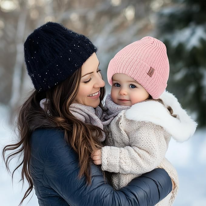 Bebila Baby Beanie Toddler Infant Winter Hats Knit Warm Caps - Image 2
