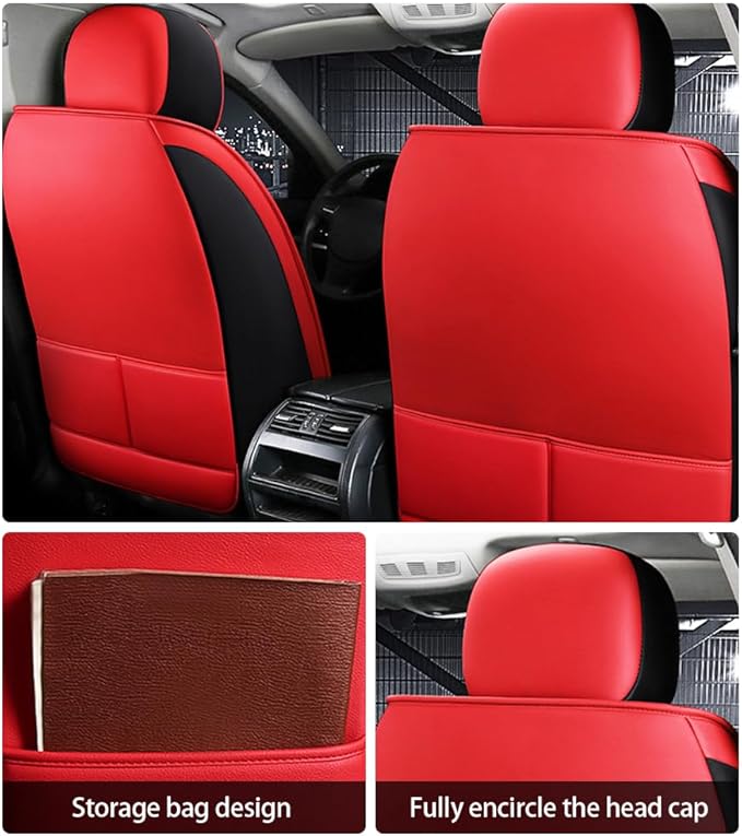 Leather Car Seat Covers for Volkswagen Atlas 2019-2023 Waterproof, Breathable - Image 5