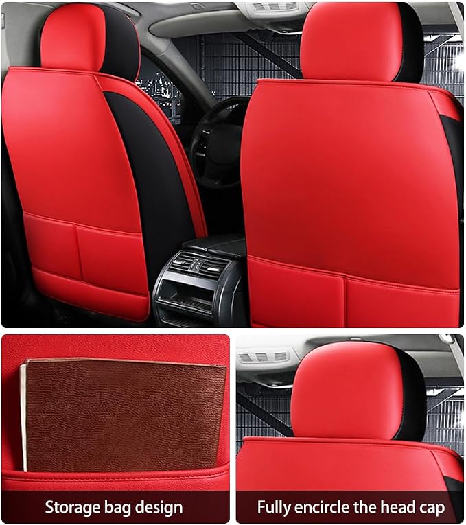 Leather Car Seat Covers for Volkswagen Atlas 2019-2023Waterproof, Breathable - Image 5