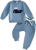 Nyapruwe Toddler Baby Boy Fall Outfit Funny Print Long Sleeve Sweatshirt by Nyapruwe