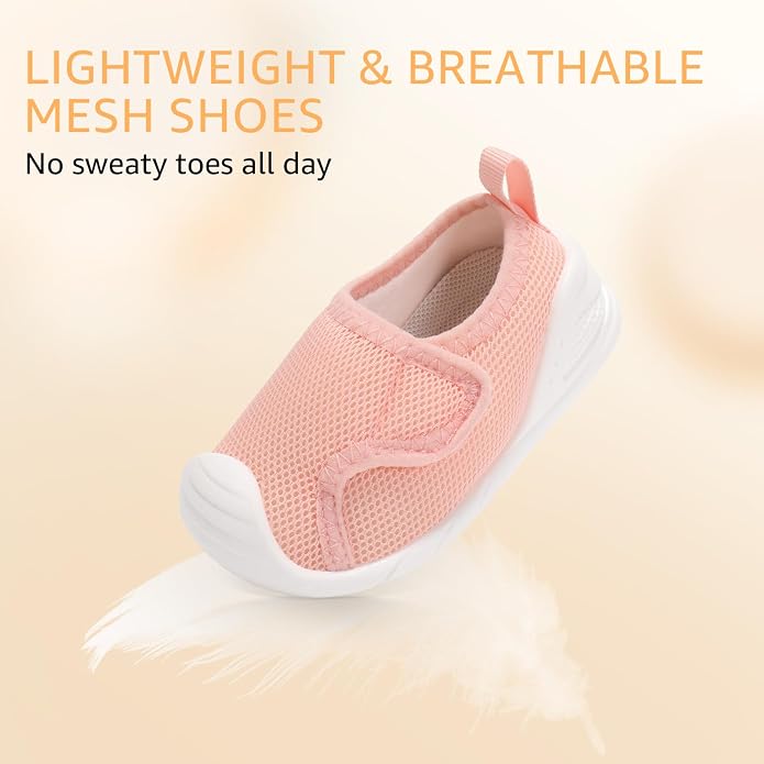 Baby Boys Girls First Walking Shoes Wide Toe Box Infant Sneakers Lightweight - Image 9