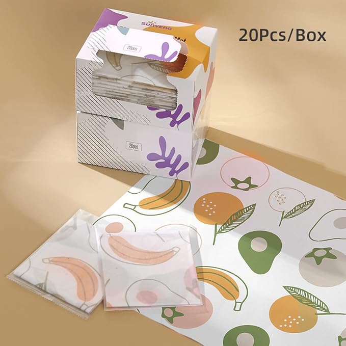 SUNVENO Disposable Baby Placemats – 40 Individually Wrapped Table Mats - Image 6