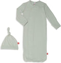 Magnetic Me Modal Newborn Sleeper Gown & Hat Set | Silky Soft Modal Fabric by magneticme