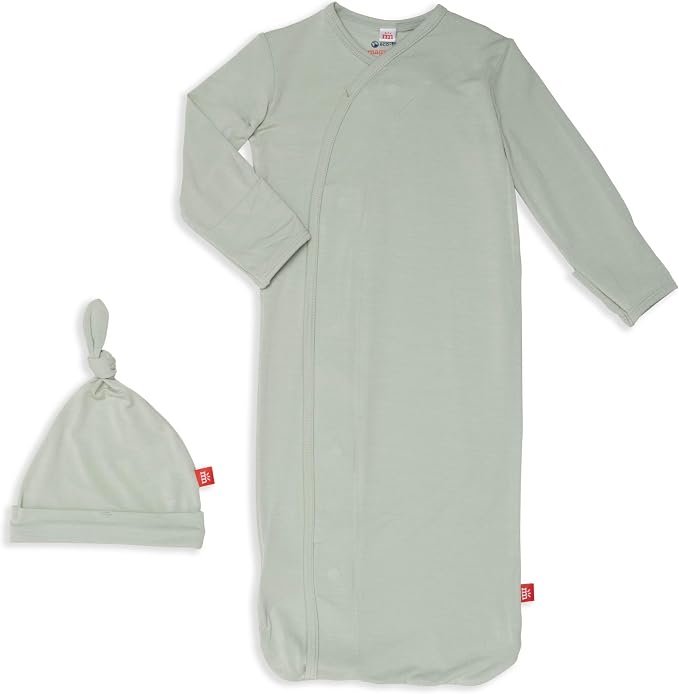 Magnetic Me Modal Newborn Sleeper Gown & Hat Set | Silky Soft Modal Fabric by magneticme