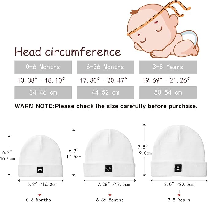 2Pack Baby Beanie Knit Toddler Hat - Image 6