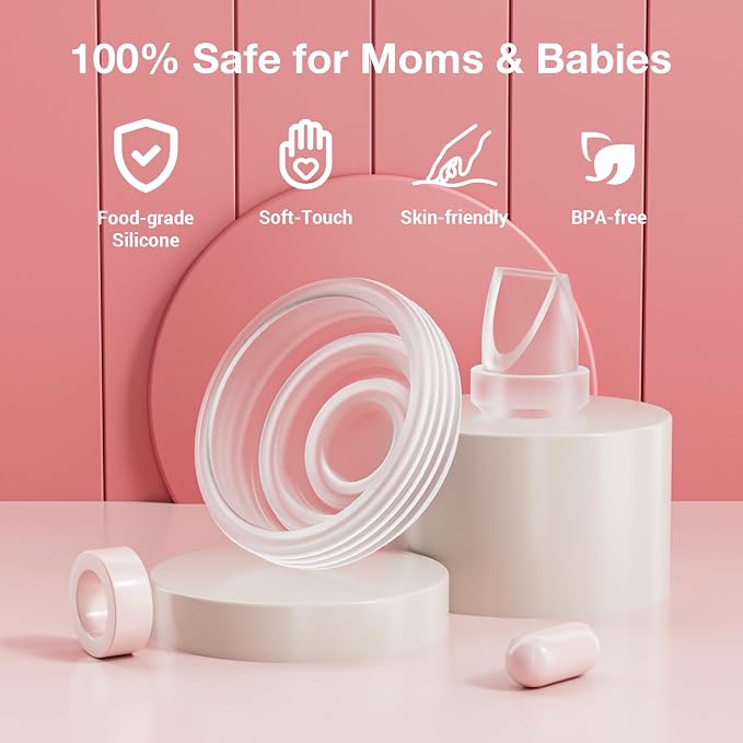 14PCS Breast Pump Parts, M5 Breast Pumps Replacement Accessories Breastfeeding - Image 2