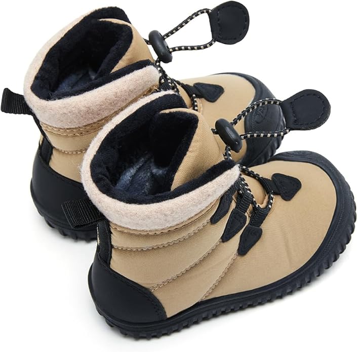 BMCiTYBM Toddler Baby Winter Snow Boots Boy Girl Faux Fur Warm Non Slip First - Image 5