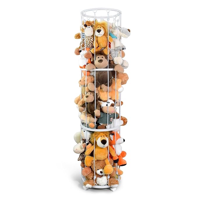 Stuffed Animal Storage Zoo Plushies Toy Storage Organizer, Metal Tube Stuffed by Unknown