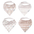 Copper Pearl 4 Pack Soft Cotton Baby Bibs by CopperPearl