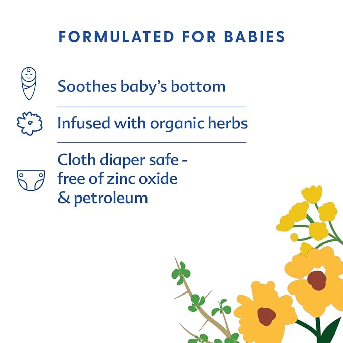 Motherlove Diaper Balm Organic Herbal Diaper Rash Cream—Cloth Safe, Zinc Oxide- - Image 2